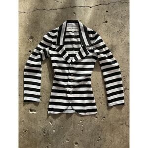 Junya Watanabe Vintage SS 2004‎ Black & White Striped Jacket